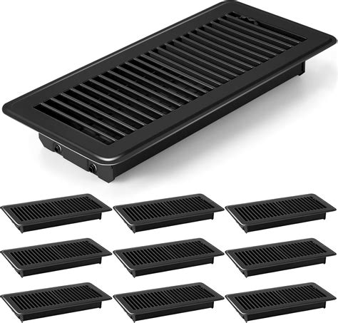 10 Pcs 4x12 Inches Floor Vent Covers Heavy Duty Floor Register Easy ...