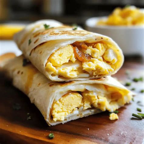 Easy Breakfast Egg Wraps Recipe for Irresistible Creamy Comforting