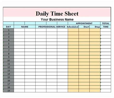 Excel Time Tracking 的图像结果