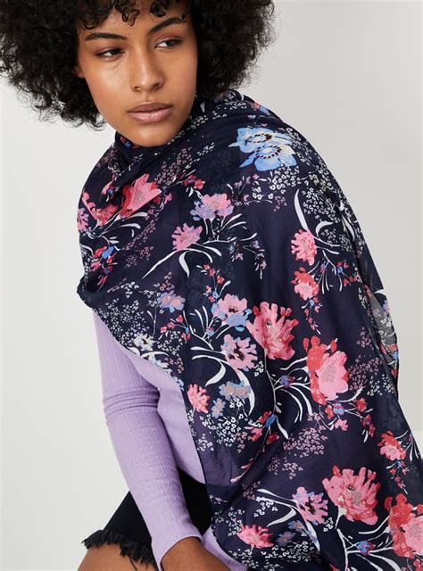 Buy Women Floral Printed Scarf Online at just Rs. 199.0 - 1000014095114 ...