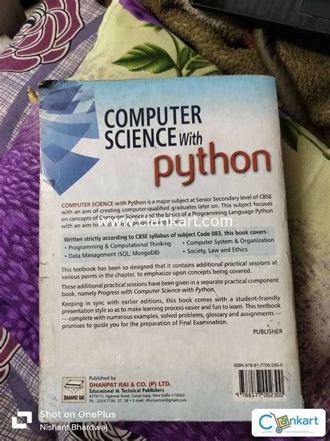 Image result for Computer Science with Python Book
