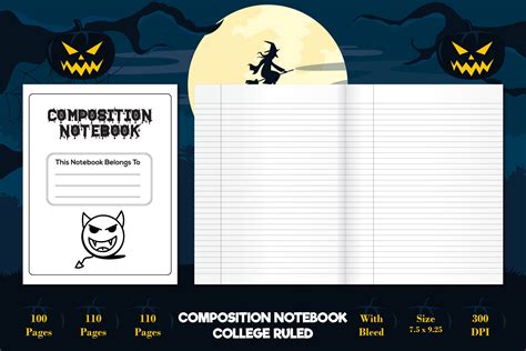 Composition Notebook College Ruled Graphic by 2masudrana4 · Creative ...