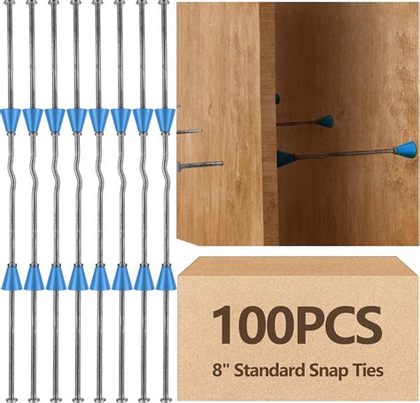 Blulu 25 Pcs 8" Standard Snap Ties for Concrete Forms 4.75" Short End ...
