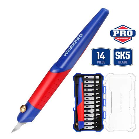 WORKPRO WP219005 14 Parça Profesyonel Hobi Maket Bıçağı Seti - fiyat ...