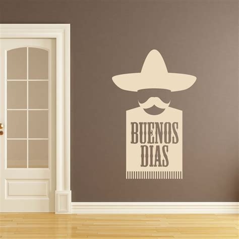 Buenos Dias Mexican Kitchen Wall Art Sticker Wall Mural Wall Decal DIY ...