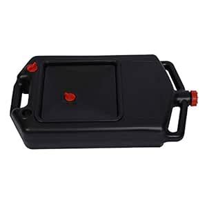 Plastic Oil Drain Container Waste Oil Collection Tray 8 Litres : Amazon ...
