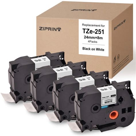 ZIPRINT Compatible Label Tape Replacement for Brother P-Touch Label ...