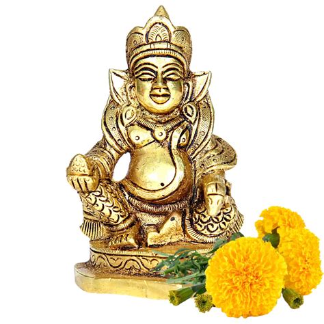 Buy anciently Kubera Statue Brass | Kuber Statue | Solo Kuber Murti ...