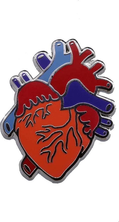 Jim Clift Design Human Heart Enamel Lapel Pin India | Ubuy