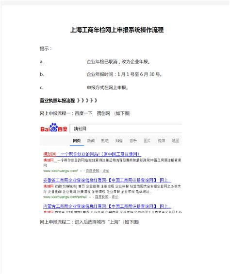 上海工商年检网上申报系统操作流程 - 文档之家