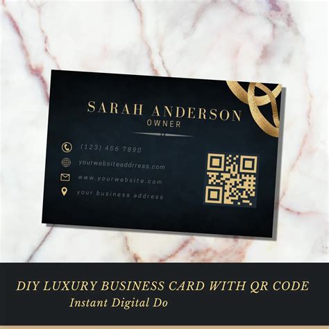 QR Code Business Card Template 的图像结果