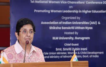 Service Leads To Leadership: Kiran Bedi At The 1st National Women Vice ...