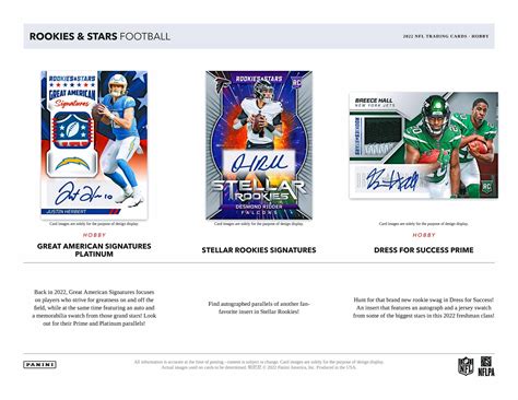 2022 Panini Rookies & Stars NFL Football Cards