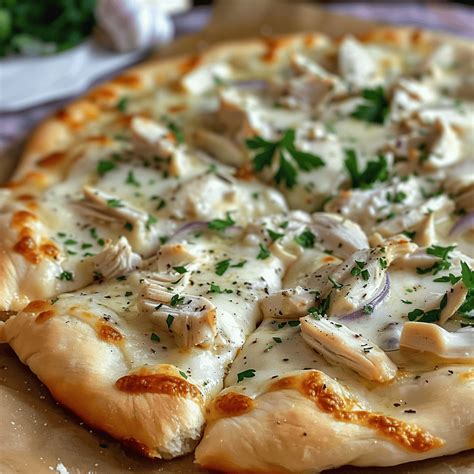 Heavenly Roasted Garlic White Chicken Pizza Recipe - Healthy Choices