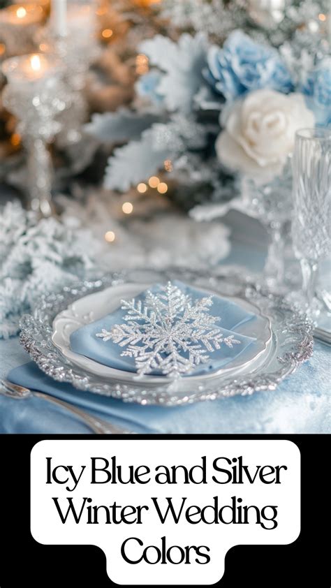 Icy Blue and Silver Winter Wedding Colors for Your Dream Celebration ...