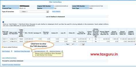 How to add Challan to TDS / TCS statement Online