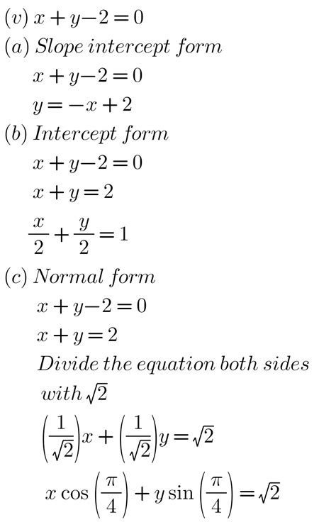 Image result for Straight Line Formulas KEAM Maths