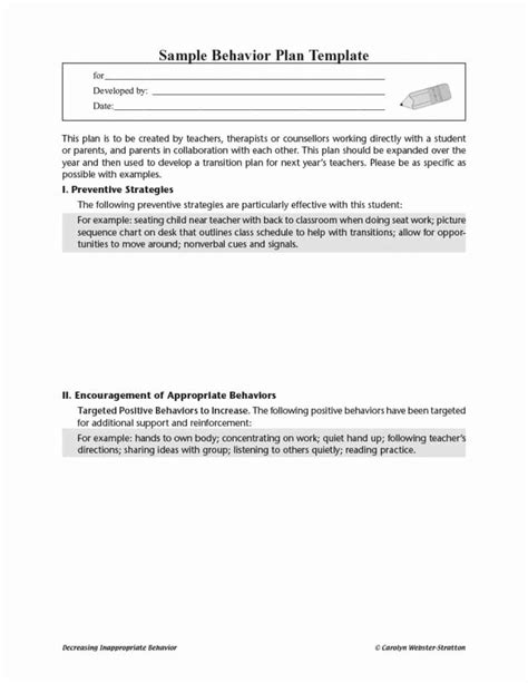 Image result for Positive Behavior Support Plan Forms