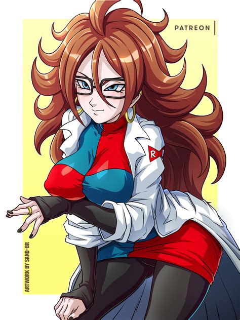 android 21 (dragon ball and 1 more) drawn by fernando_sano and sano_br ...