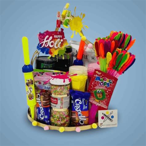 Holi Hungama Gift Basket | YummyCake
