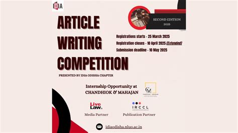 IDIA Odish Chapter, Article Writing Competition, Securities Law