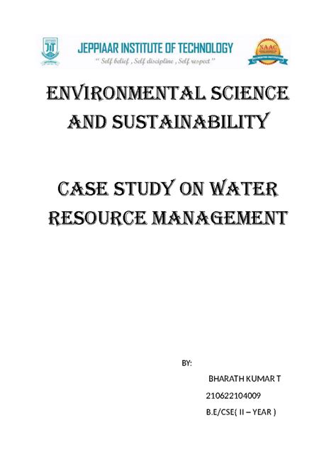 ESS CASE Study - kbkhb - EnvironmEntal sciEncE and sustainability casE ...