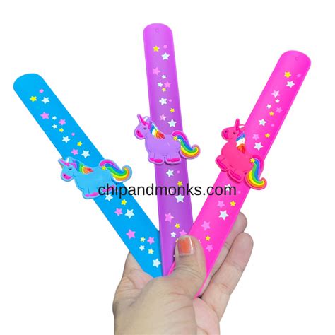 Themed Party Slap Wristbands Silicon Wrist Slap Bands – Chipandmonks