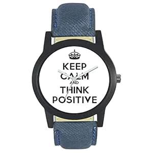Art Fashion Analogue Round Calm Quotes Dial Men's Wrist Watch : Amazon ...