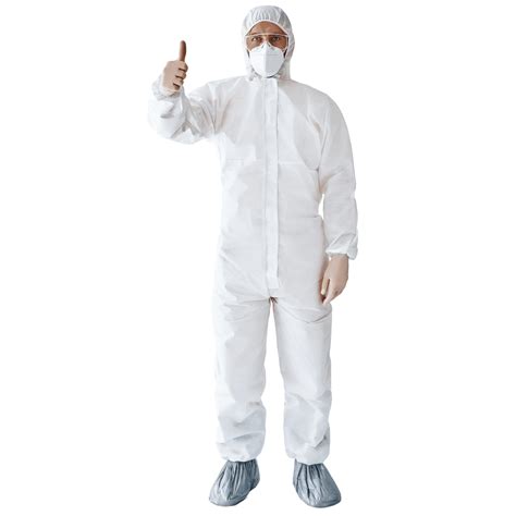 CoverallsDirect Suntech Microporous Protective Coveralls, Attached Hood ...