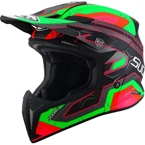 Suomy X-Wing Subatomic Black Green Helmet
