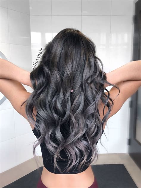 Silver gray Balayage in 2019 | Balayage hair, Hair color, Ombre hair color