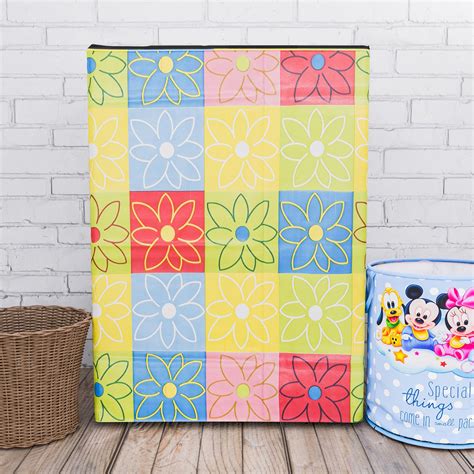 Heart Home Washing Machine Cover | Yellow & Check Print Washing ...