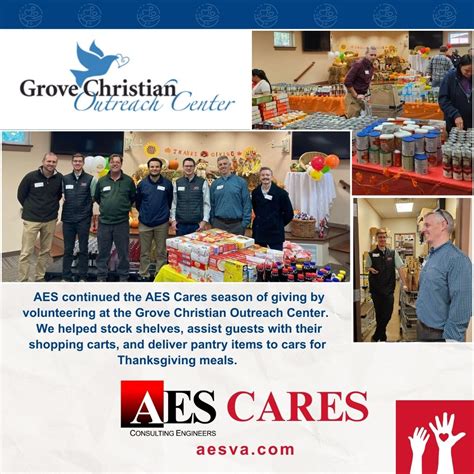 AES volunteers at the Grove Christian Outreach Center – AES