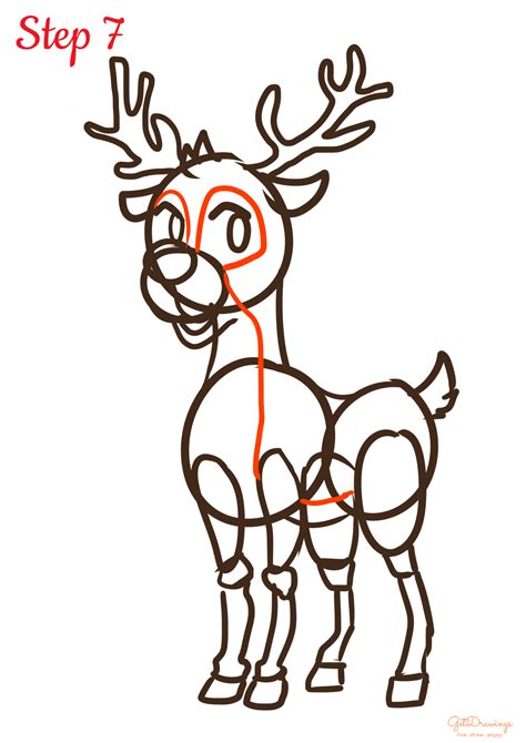 Preschool How To Draw A Reindeer at Gertrude Grant blog