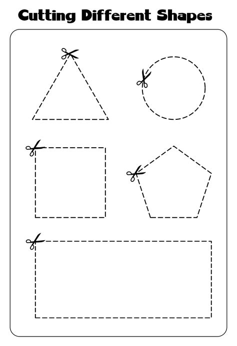 Shape Cutting worksheets: Engaging Activities for Preschoolers and ...