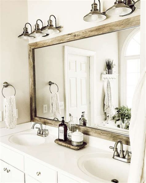 Modern Rustic Bathroom Mirror