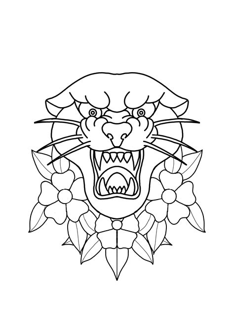 Pin by Adrian Knill on oldschool | Traditional tattoo outline ...