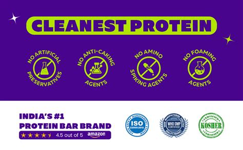 Yogabar ProClean Whey Protein Concentrate 1kg | 27g Protein per Serve ...