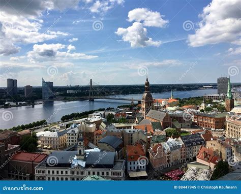 View of the Old Town in Riga, Capital of Latvia Stock Image - Image of cityscape, port: 88447945