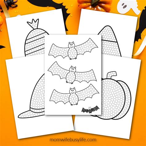 FREE Printable Halloween Q Tip Painting Pack - Mom. Wife. Busy Life.
