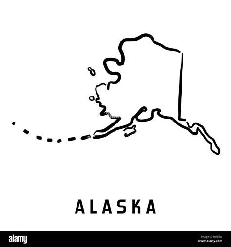 Simple Alaska Map
