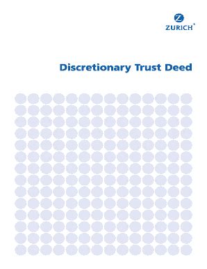 Fillable Online designandartwork co Discretionary Trust Deed ...