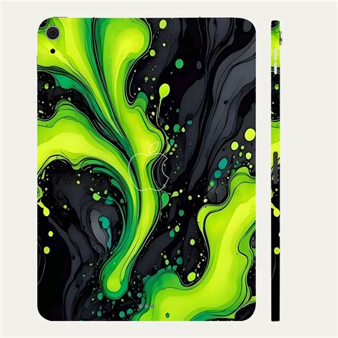 Apple iPad Air 4th Gen 2020 Electric Lime Ripple Tablet Skins