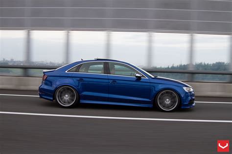 2015 Audi S3 Sedan Stanced on Vossen Wheels - autoevolution