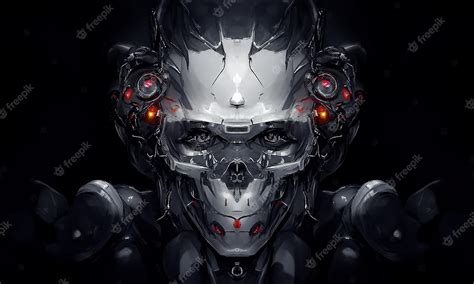 Alien Cyborg Skull Face 的图像结果
