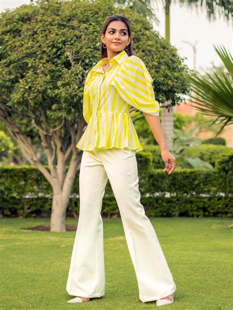 Top & Trousers Set | Women's High-End Top & Trousers