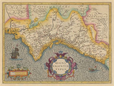 Mercator Hondius, Kingdom of Valencia, 1620 c. | The Map House