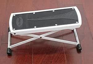 Top Stage 6-Position Height Adjustable Guitar Foot Rest, Color White ...