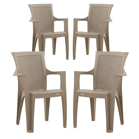 Supreme chairs Element with Arm Plastic Chair for Living Room, Garden ...