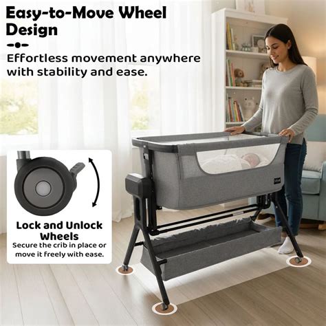 Electric Baby Cradle Swing with 5 Level of Height Adjustment